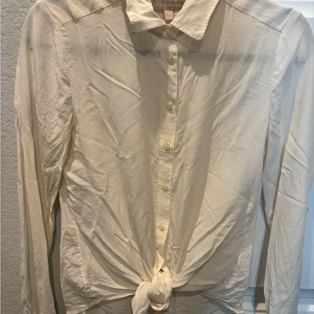 Banana Republic Soft Cream Top